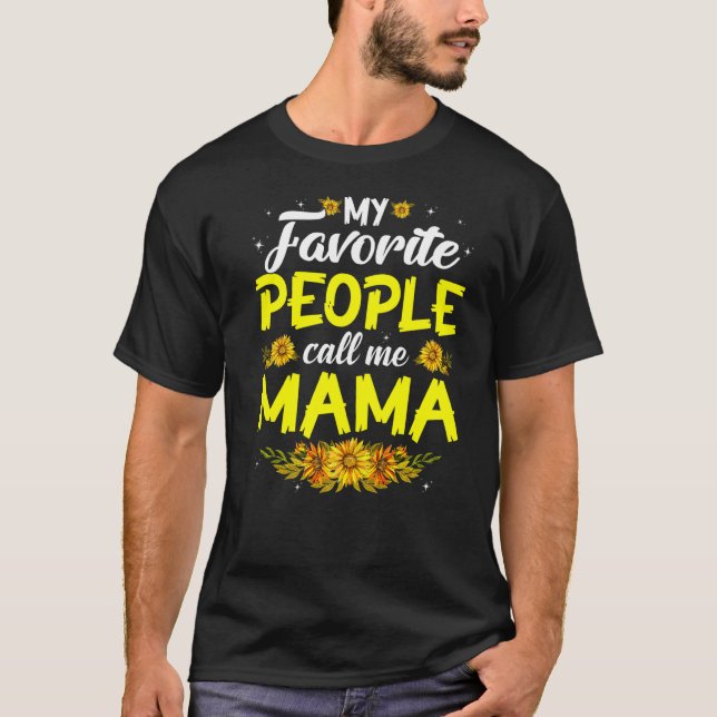 T-shirt Mon peuple favori m'appelle la Mère Mère Mère Fête (Devant)