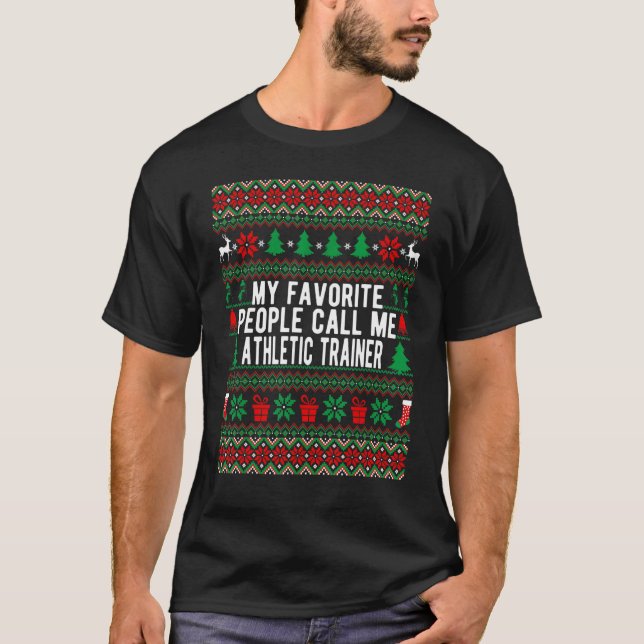 T-shirt Mon peuple favori m'appelle l'entraîneur sportif C (Devant)