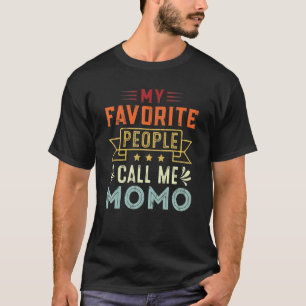 T-shirt Mon peuple favori m'appelle Momo Retro Mère's Da