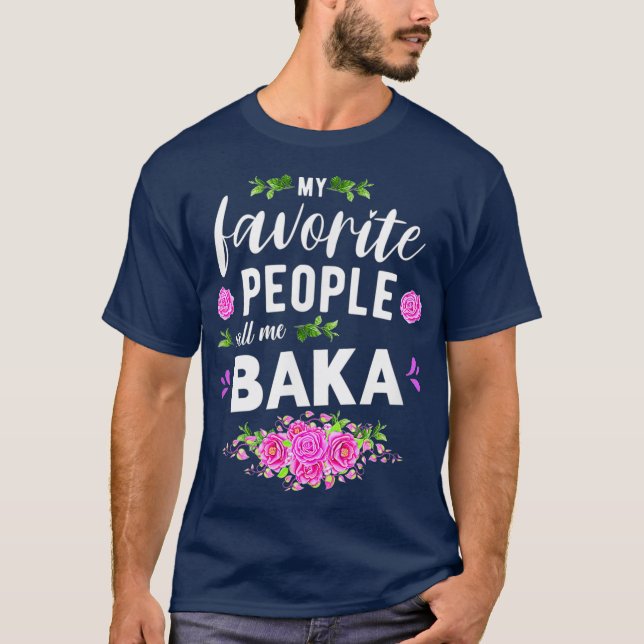 T-shirt Mon Peuple Préféré M'Appelle Baka Grand-Mère Croat (Devant)