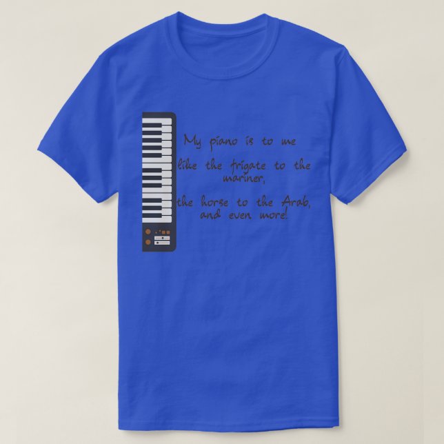 T-shirt Mon piano (Design devant)