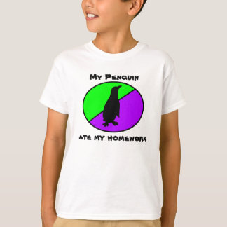 T-shirt Mon pingouin a mangé mon travail