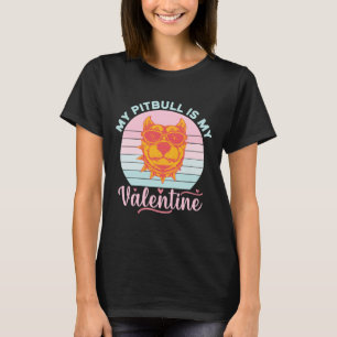 T-shirt Mon Pitbull Est Mon Chien Saint Valentin Sibérien 