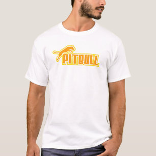 T-shirt Mon Pitbull orange et jaune