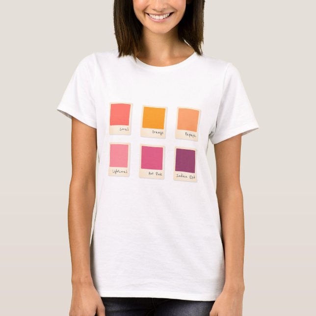 T-shirt Mon plan de palette de couleurs (Devant)