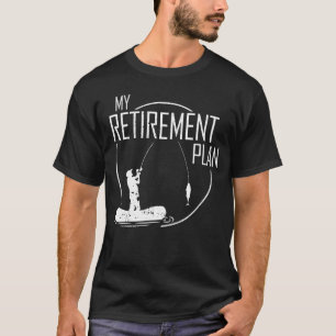 T-shirt Mon Plan De Retraite Pêche Pêcheur Camping Papa Vi