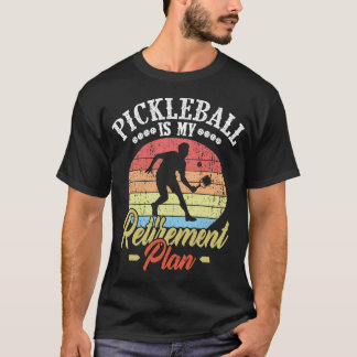 T-shirt Mon plan de retraite Pickleball Funny Pickleball