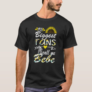 T-shirt Mon Plus Grand Fan M'Appelle Bebe Grand-Mère Journ