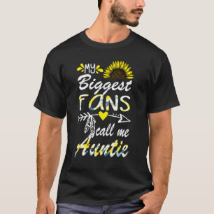 T-shirt Mon plus grand fan m'appelle Tante Aunt   Fête des