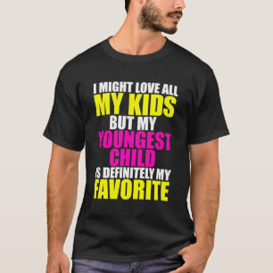 T-shirt Mon Plus Jeune Est Mon Parent Préféré Enfant Préfé