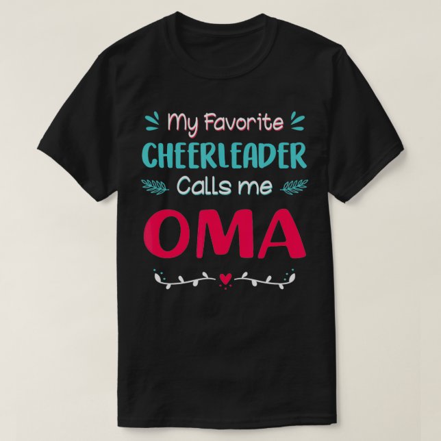 T-shirt Mon Pom-pom girl préféré m'appelle la fête des mèr (Design devant)