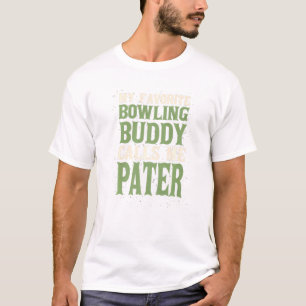 T-shirt Mon pote favori Bowling Bowler Papa Hobby F