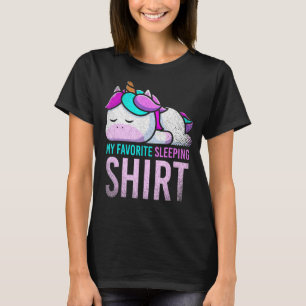 T-shirt Mon préféré Sleepi Sleeping animal magique Unicorn