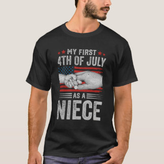 T-shirt Mon Premier 4 juillet Comme Drapeau Américain Nièc