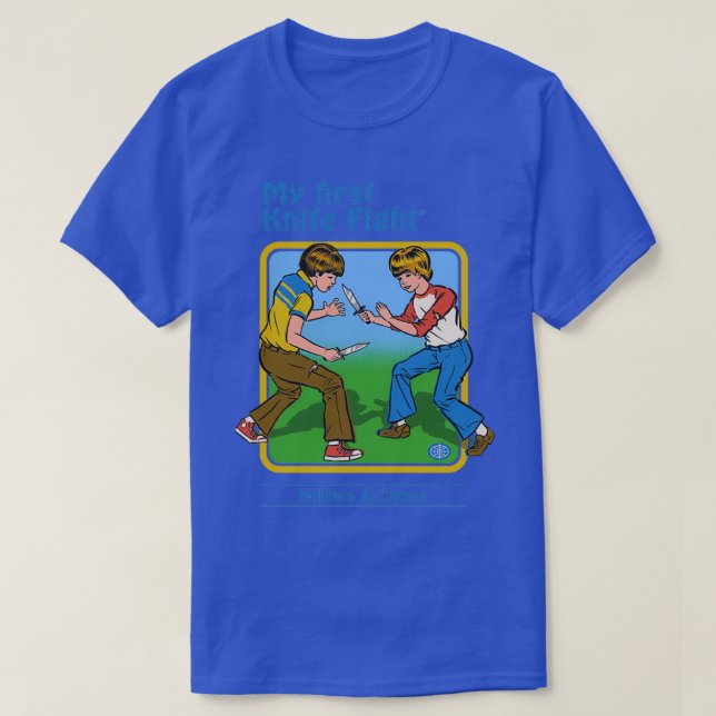 T-shirt Mon premier combat de couteau (Design devant)