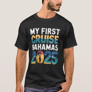 T-shirt Mon premier croisière Bahamas 2025 Tee Tropical Su