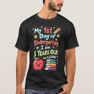 T-shirt Mon premier jour de maternelle 1er jour d'école