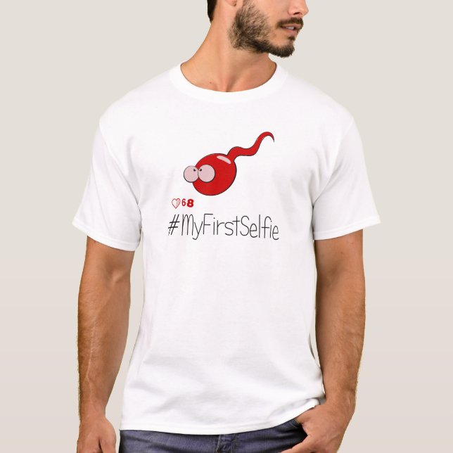 T-shirt Mon premier Selfie, mon tout premier Selfy (Devant)