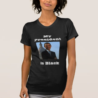 T-shirt Mon président est noir
