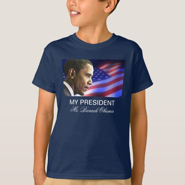 T-shirt Mon Président M. Barack Obama (patriote) (Devant)