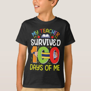 T-shirt Mon professeur a survécu 100 jours de moi drôle 10