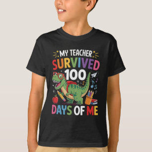 T-shirt Mon professeur a survécu 100 jours de mon école de