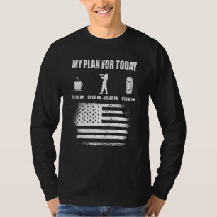 T-shirt Mon Programme Pour Aujourd'hui Chasseur Chasse Cha