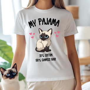 T-shirt Mon pyjama - 10% coton, 90% cheveux siamois