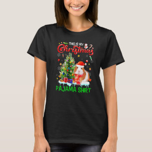 T-shirt Mon Pyjama de Noël Écharpe de porc Guinée Père Noë