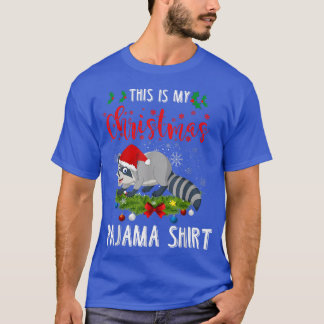T-shirt Mon pyjama de Noël Noël Stocker Père Noël Racco