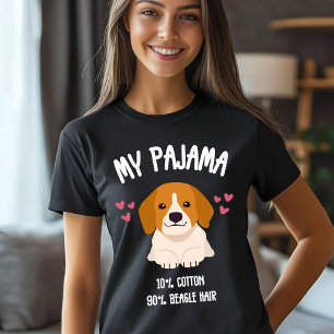 T-shirt Mon pyjama - Drôle cadeau de l'amant Beagle pour l