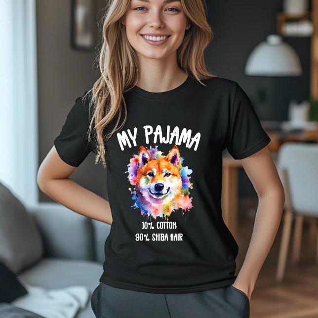T-shirt Mon pyjama Shiba Art (Créateur téléchargé)
