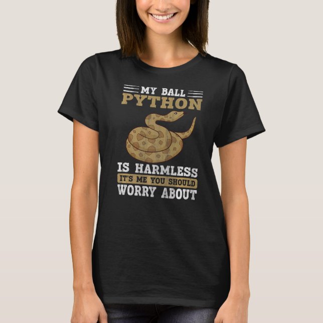 T-shirt Mon Python Royal Est Un Serpent Inoffensif  Python (Devant)