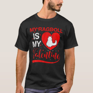 T-shirt Mon Ragdoll Est Mon Coeur Valentin Forme Ragdoll C