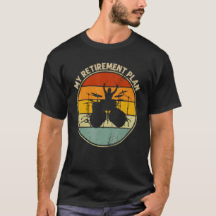 T-shirt Mon régime de retraite Tambours Cool Drumming Retr