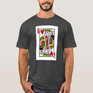 T-shirt Mon roi des coeurs joue la carte