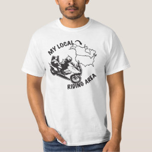 T-shirt Mon secteur de monte local - j'ai été partout
