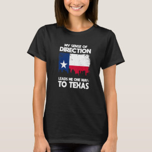 T-shirt Mon Sens De Direction Vers Le Texas Western 1