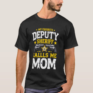 T-shirt Mon shérif adjoint préféré m'appelle maman fière P