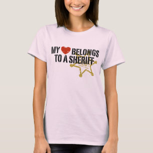 T-shirt Mon Sheriff de coeur