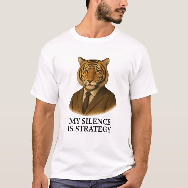 T-SHIRT MON SILENCE EST STRATÉGIE (Devant)