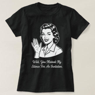 T-shirt Mon Silence pour Invitation Rétro