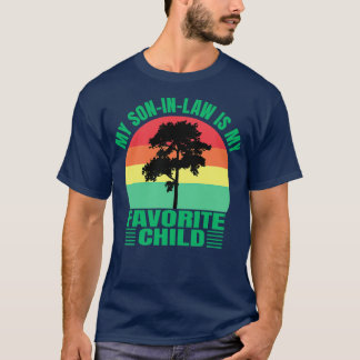 T-shirt Mon SonInLaw Est Mon Sunset Retro Enfant Préféré