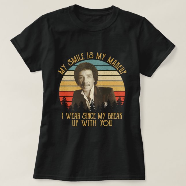 T-shirt Mon sourire est mon maquillage que je porte depuis (Design devant)