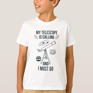 T-shirt Mon téléope appelle et je dois y aller
