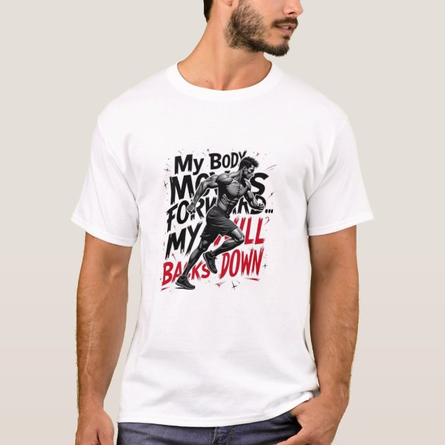 T-shirt Mon testament ne marche jamais - Design sportif (Devant)