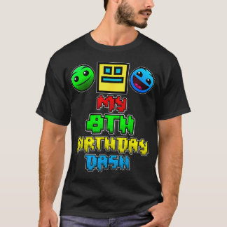 T-shirt Mon thème de jeu vidéo Dash pour mon 8e anniversai