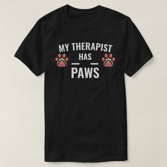 T-shirt Mon Thérapeute A Des Papes (Design devant)