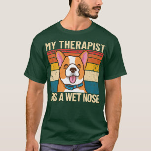 T-shirt Mon Thérapeute A Une Thérapie De Chien Pour Animau