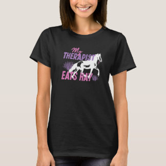 T-shirt Mon Thérapeute Mange Du Poil